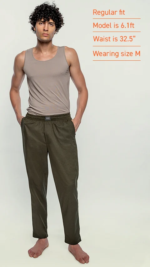 Linen Pyjama Fern Green