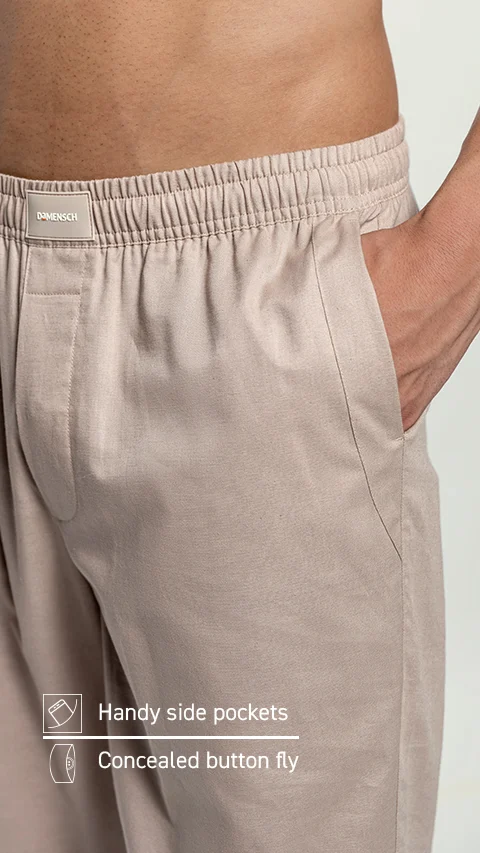 Linen Pyjama Sand Beige
