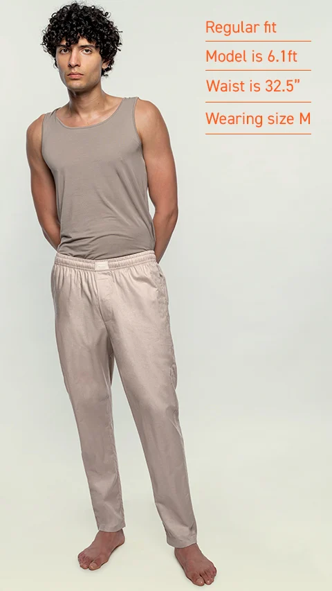 Linen Pyjama Sand Beige