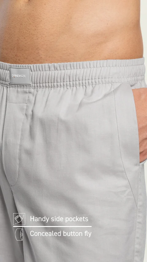 Linen Pyjama Mist Grey