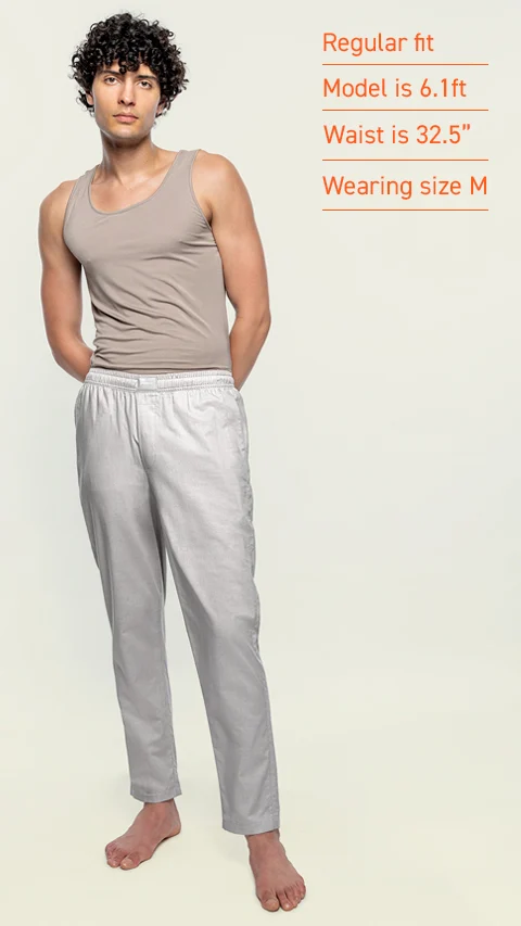 Linen Pyjama Mist Grey
