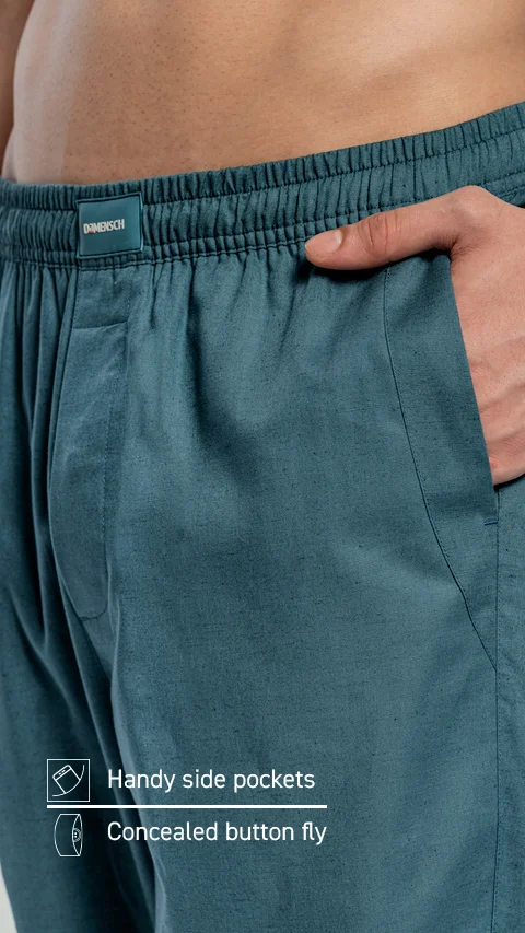 Linen Pyjama Wind Blue
