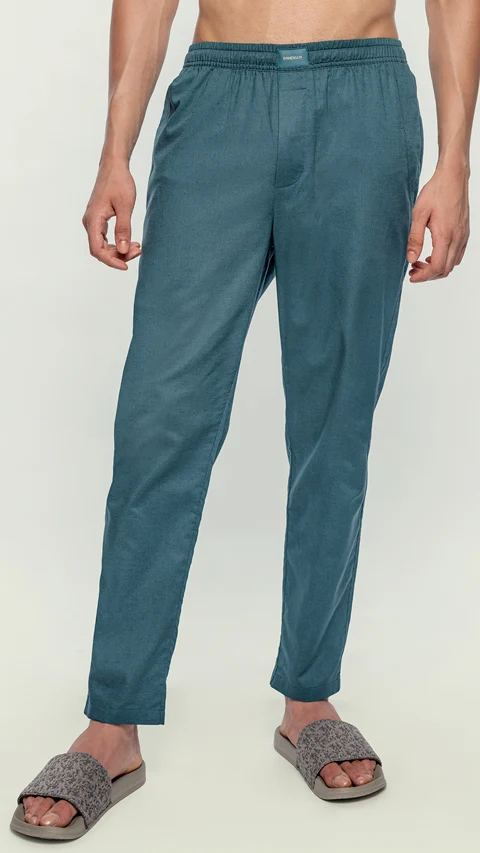 Linen Pyjama Wind Blue