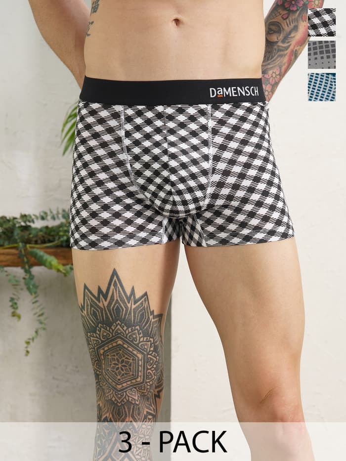 The Long Weekender Deo-Soft Trunks Box-E (Pack Of 3)