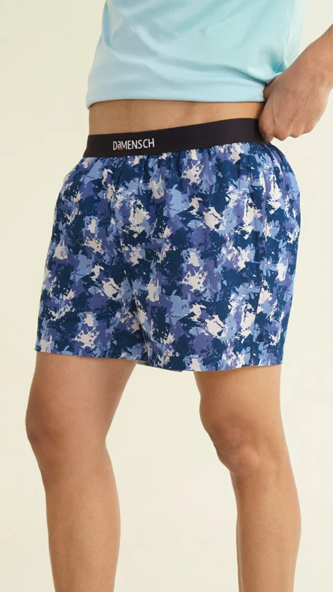 BREEEZE Ultra-light Inner Boxers Blue Camo Splash