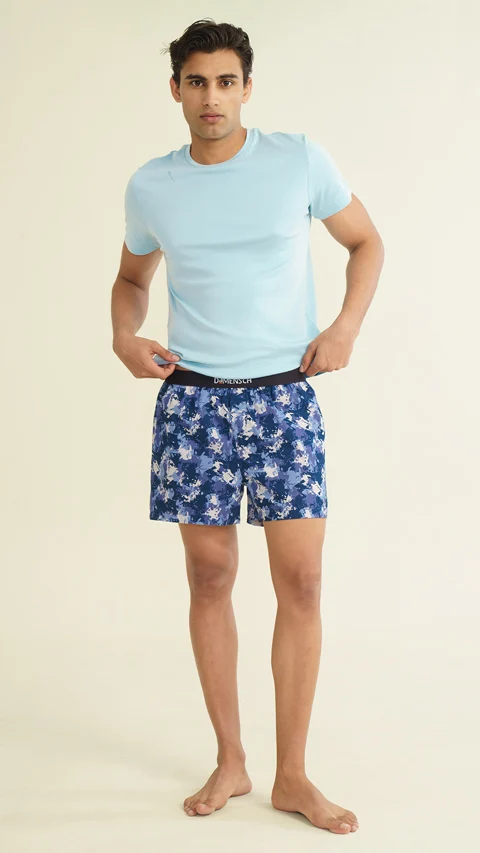 BREEEZE Ultra-light Inner Boxers Blue Camo Splash