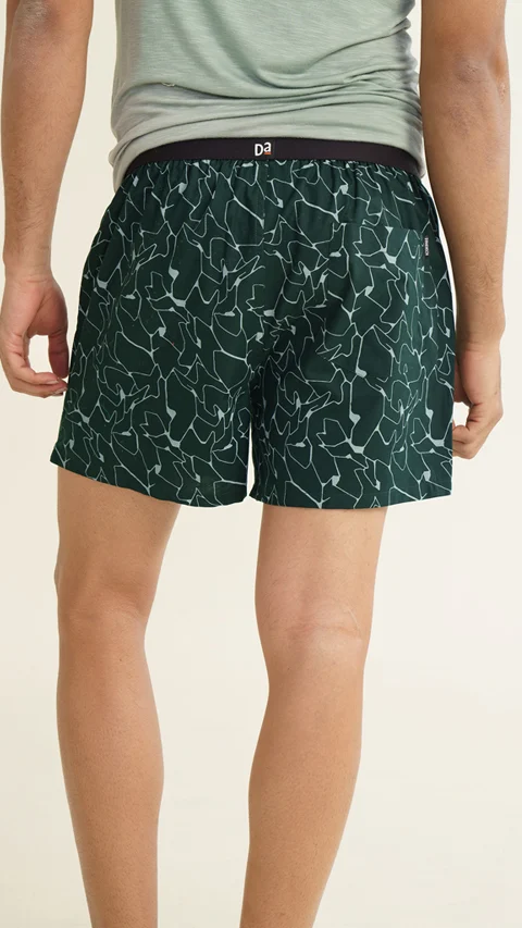 BREEEZE Ultra-light Inner Boxers Crackle Green