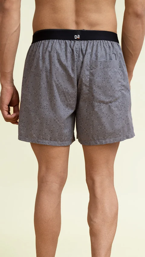 BREEEZE Ultra-light Inner Boxers Pixel Light Grey