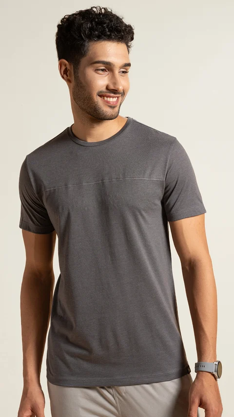 Breeeze Ultra-Light Melange T-Shirt Ash Black