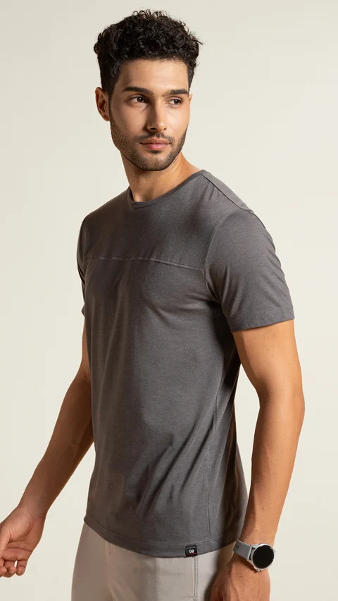 Breeeze Ultra-Light Melange T-Shirt Ash Black