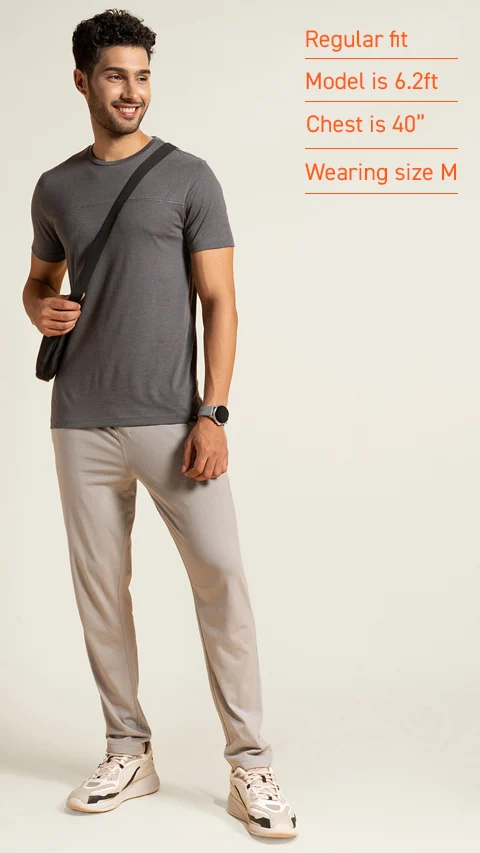 Breeeze Ultra-Light Melange T-Shirt Ash Black