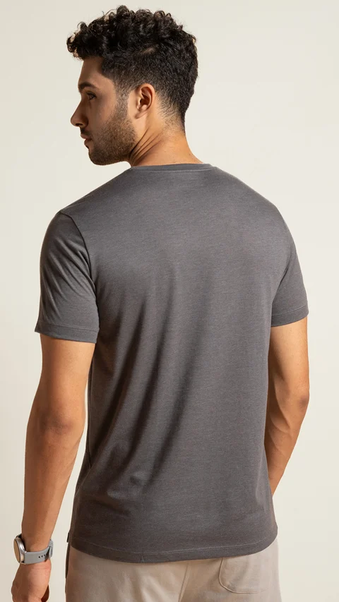 Breeeze Ultra-Light Melange T-Shirt Ash Black