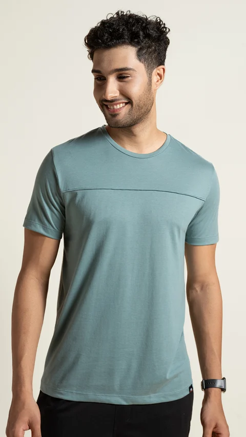 Breeeze Ultra-Light Solid T-Shirt Arctic Blue