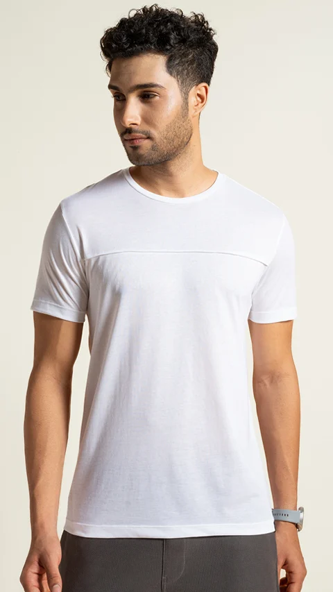 Breeeze Ultra-Light Solid T-Shirt Cloud White