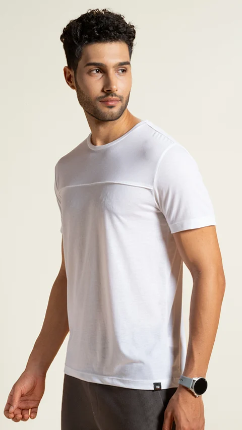 Breeeze Ultra-Light Solid T-Shirt Cloud White