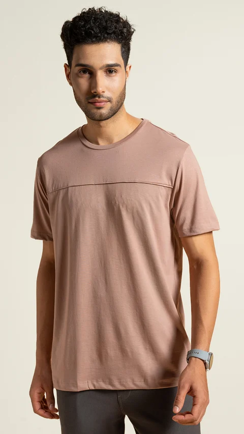 Breeeze Ultra-Light Solid T-Shirt Dusty Mauve