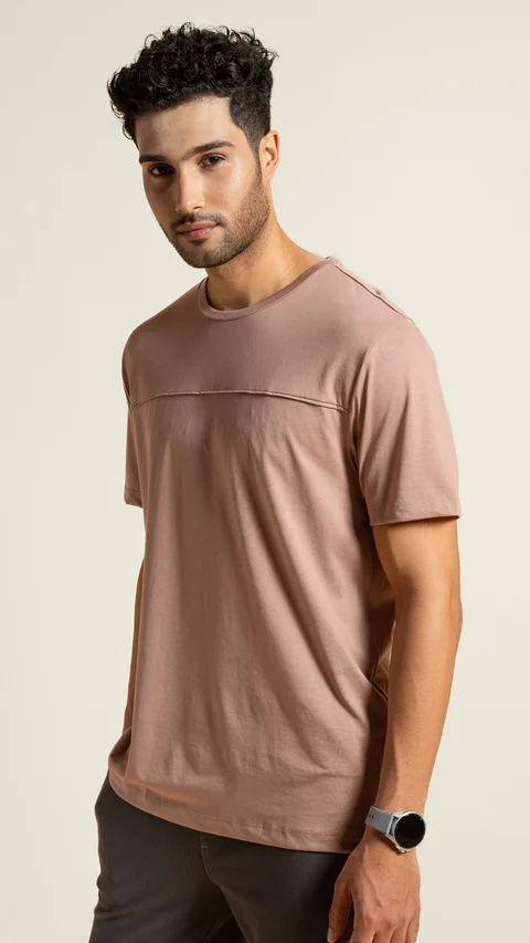 Breeeze Ultra-Light Solid T-Shirt Dusty Mauve