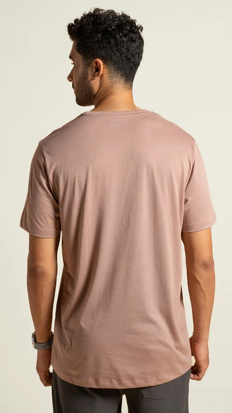 Breeeze Ultra-Light Solid T-Shirt Dusty Mauve