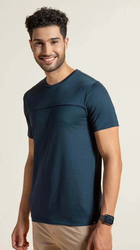 Breeeze Ultra-Light Solid T-Shirt Firm Blue