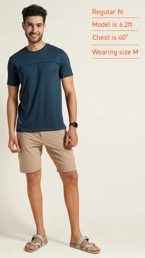Breeeze Ultra-Light Solid T-Shirt Firm Blue