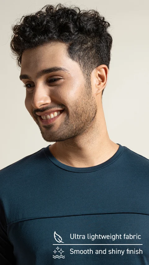 Breeeze Ultra-Light Solid T-Shirt Firm Blue