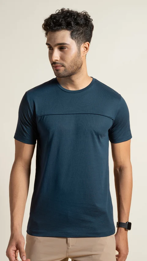 Breeeze Ultra-Light Solid T-Shirt Firm Blue