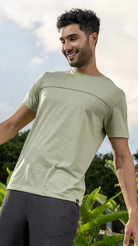 Breeeze Ultra-Light Solid T-Shirt Muted Sage
