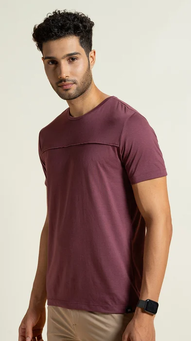 Breeeze Ultra-Light Solid T-Shirt Smokey Violet