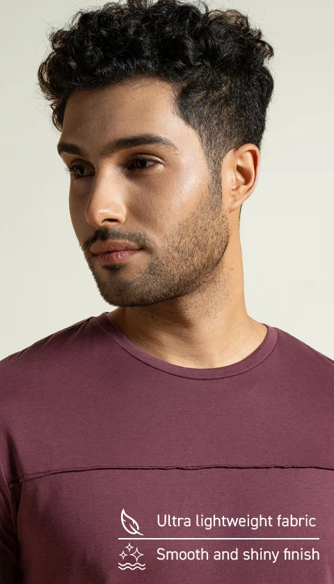 Breeeze Ultra-Light Solid T-Shirt Smokey Violet