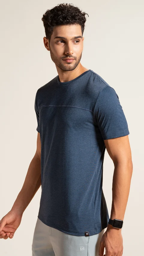 Breeeze Ultra-Light Melange T-Shirt Teal Haze