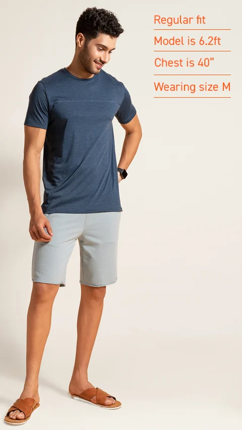 Breeeze Ultra-Light Melange T-Shirt Teal Haze