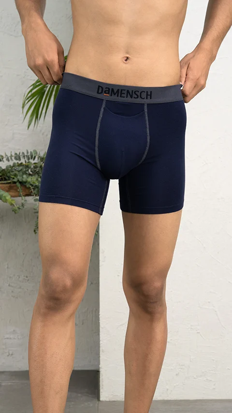 Deo-Soft Boxer Briefs Denim Blue