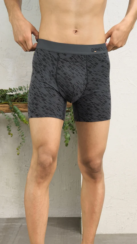 Deo-Soft Boxer Brief Hybrid Grey