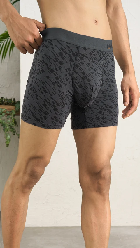 Deo-Soft Boxer Brief Hybrid Grey
