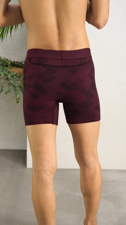 Deo-Soft Boxer Briefs Qube Maroon