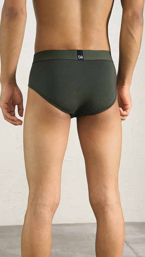 Deo-Soft Brief Grey Green