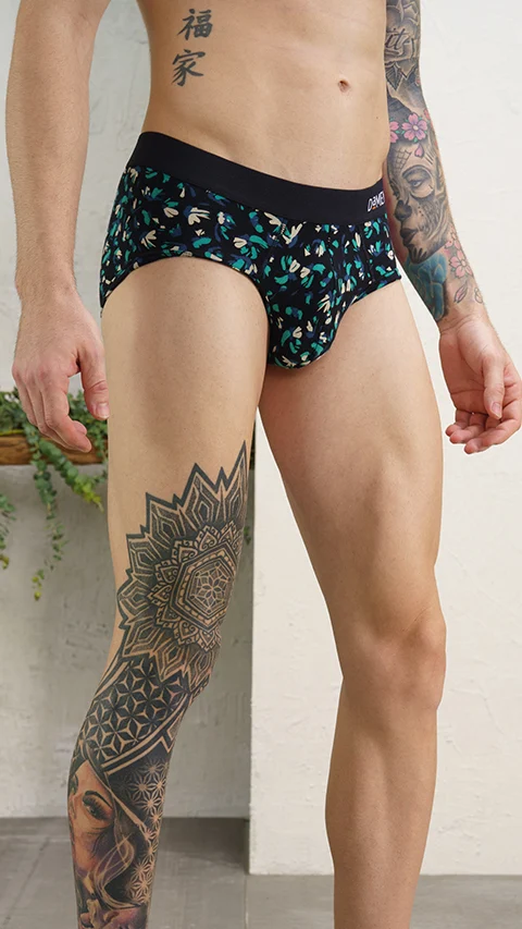 Deo-Soft Briefs Tropical Black