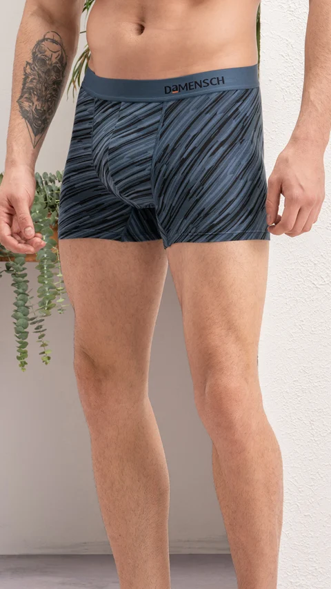 Deo-Soft Trunk Navy Blue Strokes