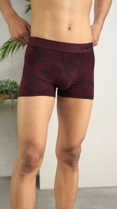 Deo-Soft Trunks Qube Maroon