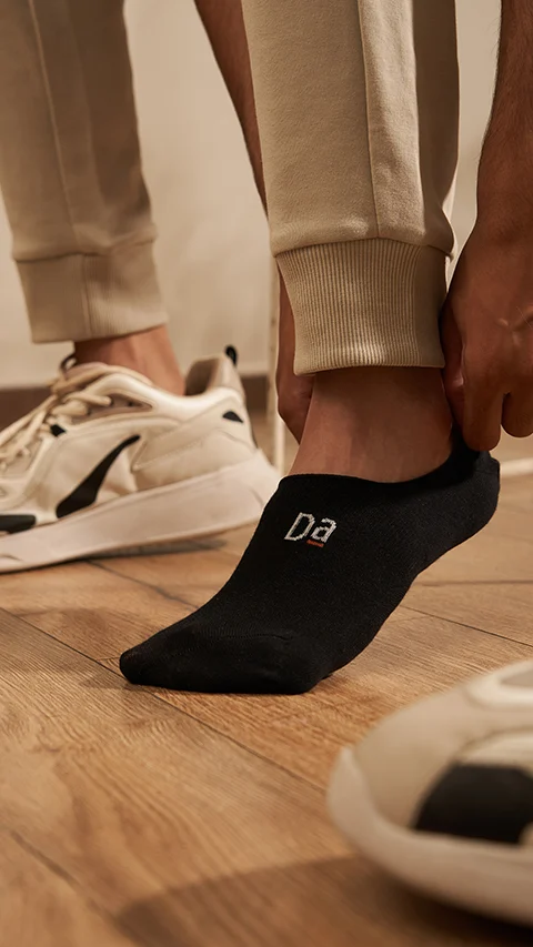 Aloe-Soft No Show Socks (Non-Terry)- Jet Black
