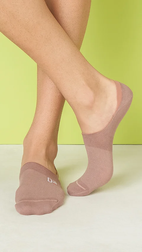 Aloe-Soft No Show Non-Terry Socks- Deep Green, Mineral Blue, Cool Clay