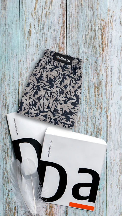 BREEEZE Ultra-light Boxer Shorts Midnight Jungle Blue