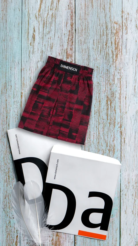 BREEEZE Ultra-light Boxer Shorts Stroky Wine