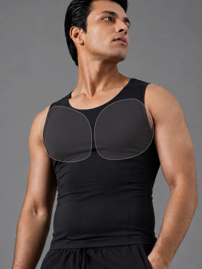 DaMENSCH FORM Physiq Padded Chest Vest Atlas Black