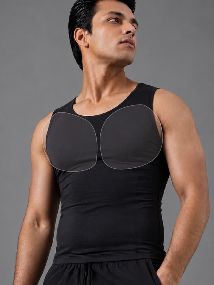 DaMENSCH FORM Physiq Padded Chest Vest Atlas Black