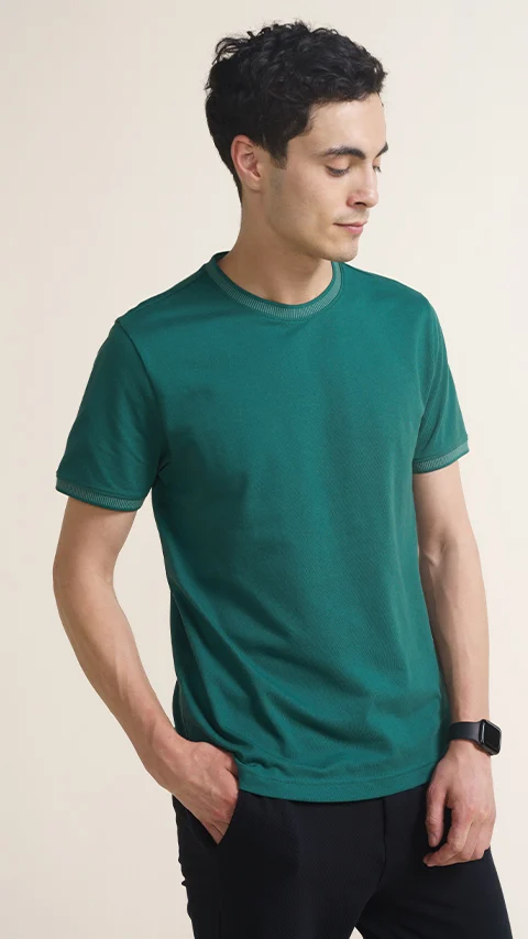 Constant All-Degree Pique T-Shirts Deep Green