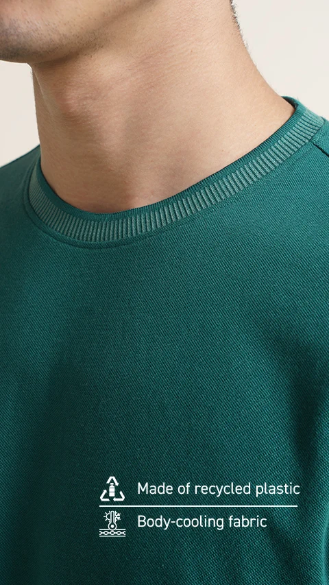 Constant All-Degree Pique T-Shirts Deep Green