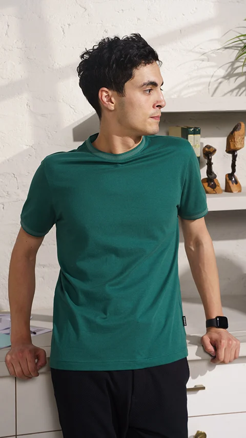 Constant All-Degree Pique T-Shirts Deep Green