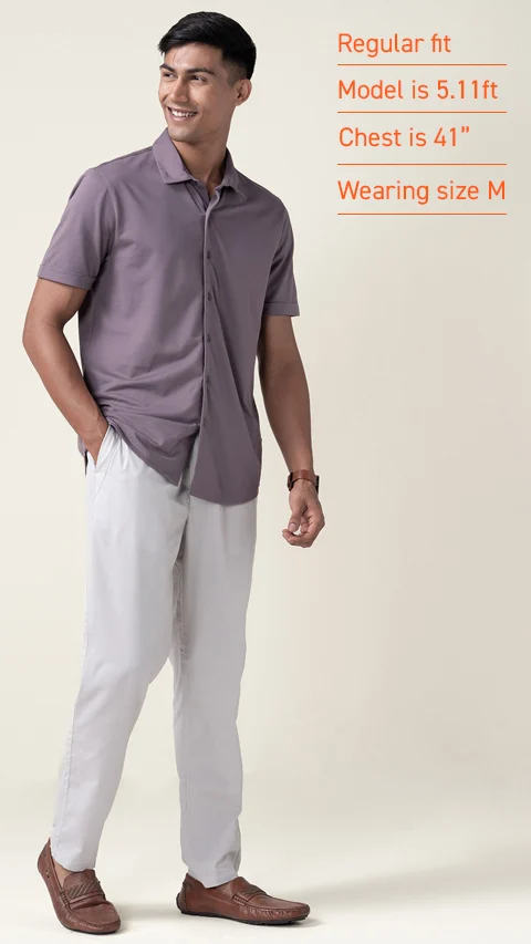 Constant All-Degree Pique Shirts Half Sleeves Plush Mauve