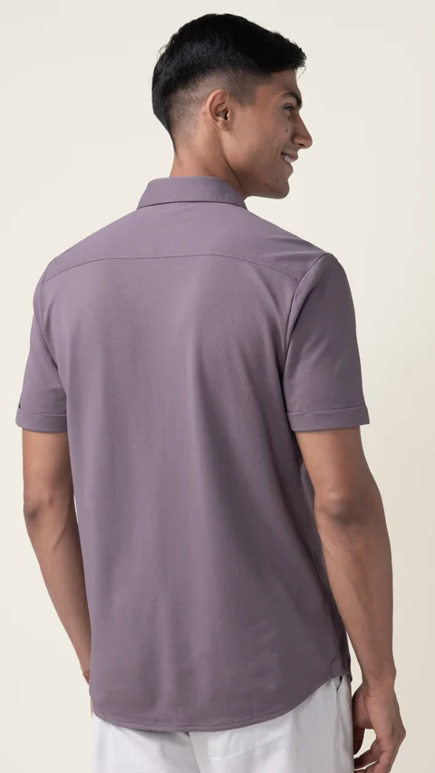 Constant All-Degree Pique Shirts Half Sleeves Plush Mauve